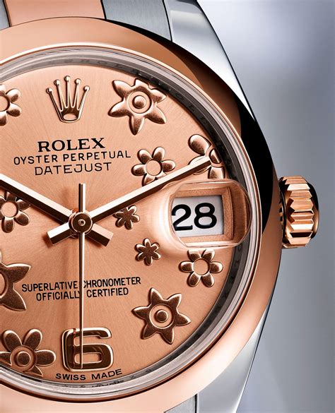 rolex oyster perpetual datejust flower|rolex datejust price chart.